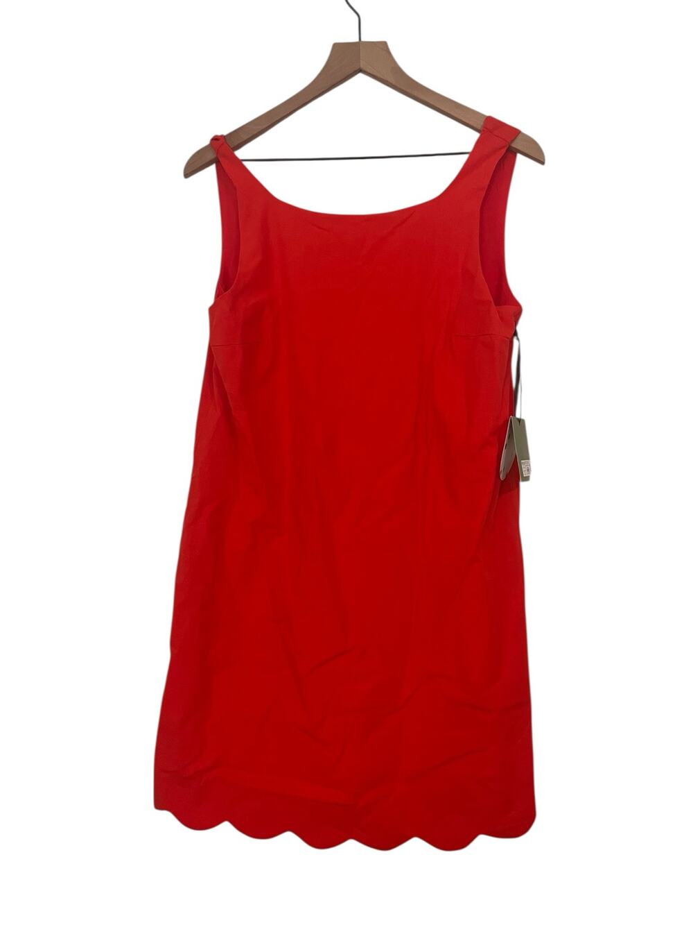 Kate Spade x Target Sleeveless Red Scalloped Mini Shift Dress Size Small NWT